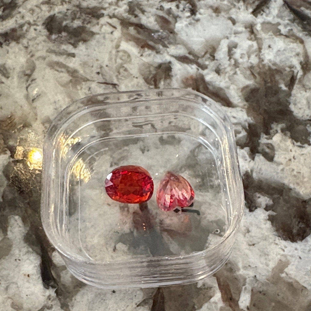 Fancy Cut Genuine Orange Gemstones